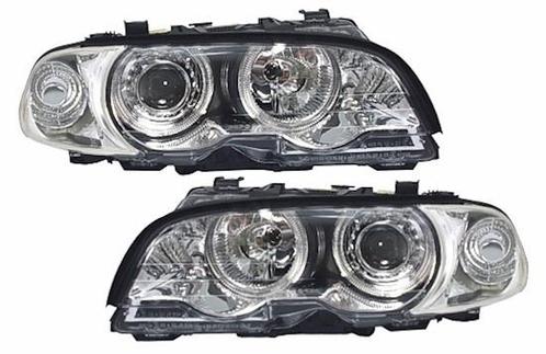 Xenon Look Koplampen met Angel Eyes voor BMW 3 Serie E46, Auto diversen, Tuning en Styling, Ophalen of Verzenden