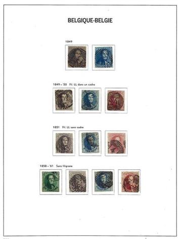 België 1849/1878 - Klassieke periode , Leopold I + II ( davo beschikbaar voor biedingen