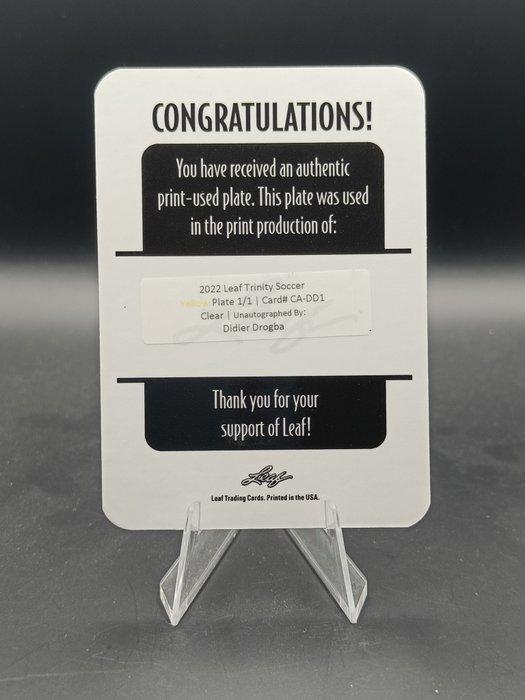 Leaf Didier Drogba 1/1 Printing Plate Card - Near Mint (NM), Collections, Autocollants