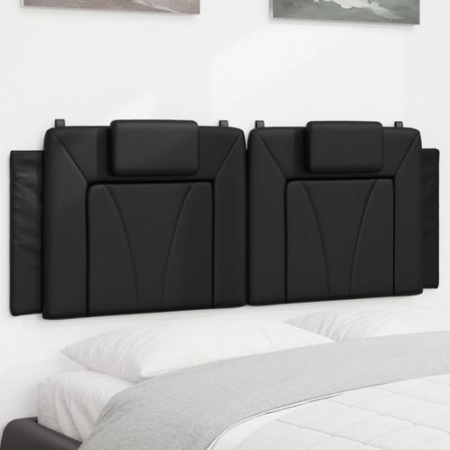vidaXL Hoofdbordkussen 140 cm kunstleer zwart, Huis en Inrichting, Slaapkamer | Bedden, Nieuw, Verzenden