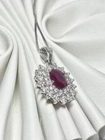 Halsketting - 18 karaat Witgoud - 1.28ct. tw. Diamant, Nieuw