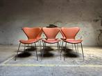 Fritz Hansen - Arne Jacobsen - Chaise (6) - Cuir, Métal -, Antiquités & Art