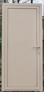 aluminium buitendeur , achterdeur , deur 96 x 208 grijsbeige, Doe-het-zelf en Bouw, Deuren en Vliegenramen, 80 tot 100 cm, Ophalen of Verzenden