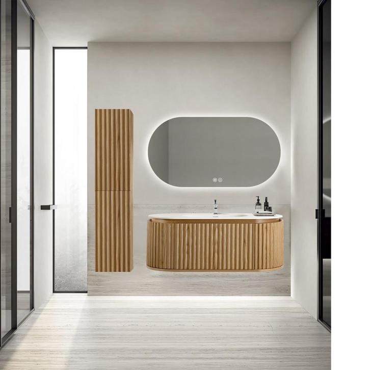 Badkamermeubelset BWS Benthe 1 Lade Greeploos Soft Close, Doe-het-zelf en Bouw, Sanitair, Bad, Nieuw, Ophalen of Verzenden