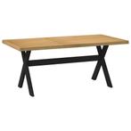 vidaXL Wandtafel NOAIN X-vormige poten 180x90x75  cm massief, Huis en Inrichting, Tafels | Eettafels, Verzenden, Nieuw