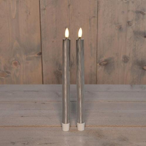 Actie led kaarsen annas collection – 3d flame candle zilver, Huis en Inrichting, Woonaccessoires | Kunstplanten en Kunstbloemen