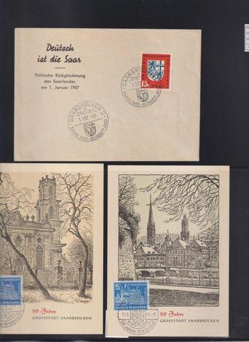 Saarland - Verzameling FIRST DAY COVERS beschikbaar voor biedingen