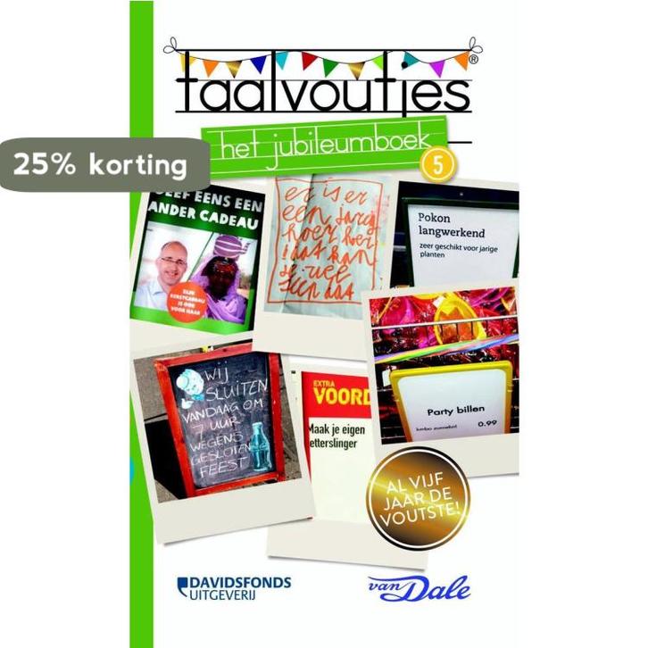 Taalvoutjes 5 Het jubileumboek 9789460774188 Inger Hollebeek, Boeken, Overige Boeken, Zo goed als nieuw, Verzenden