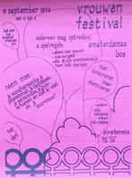 vintageposter vrouwenrechten - vrouwenfestival 1978, Verzamelen, Posters, Verzenden, Nieuw, Overige onderwerpen, Met lijst