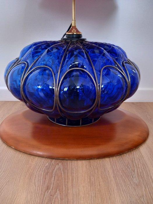 Lamp - Glas, Staal, Hout - In de stijl van Murano, Antiquités & Art, Antiquités | Éclairage