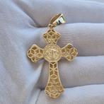 Kruishanger - 18 karaat Geel goud - Hip Hop hanger