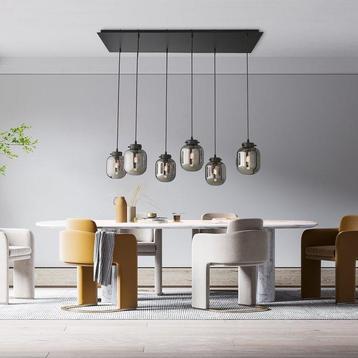 Fischer & Honsel - Hangende plafondlamp - Regi Sort - Metaal