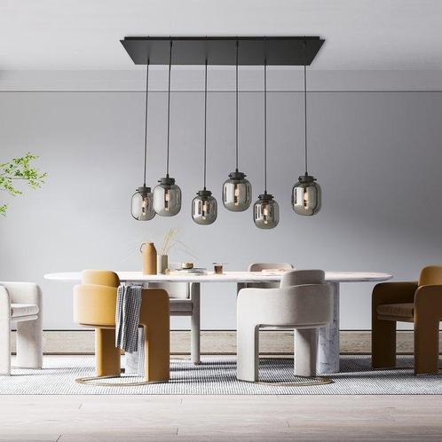 Fischer & Honsel - Hangende plafondlamp - Regi Sort - Metaal, Antiek en Kunst, Antiek | Verlichting
