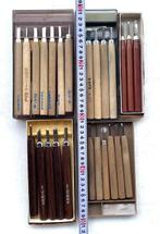 Snijwerk, 25 Japanese wood carving knives - 22 cm -