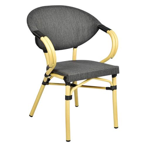 Stoel | BERGAMO | Aluminium Rotan/Aluminium | Grey |, Zakelijke goederen, Horeca | Keukenapparatuur, Nieuw in verpakking, Verzenden