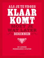 Als je te vroeg klaarkomt, moet je wat later beginnen, Verzenden, Gerd De Ley