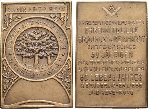 Bronze-plakette 1907 medaille der Praegeanstalt Mayer en..., Postzegels en Munten, Penningen en Medailles, Verzenden