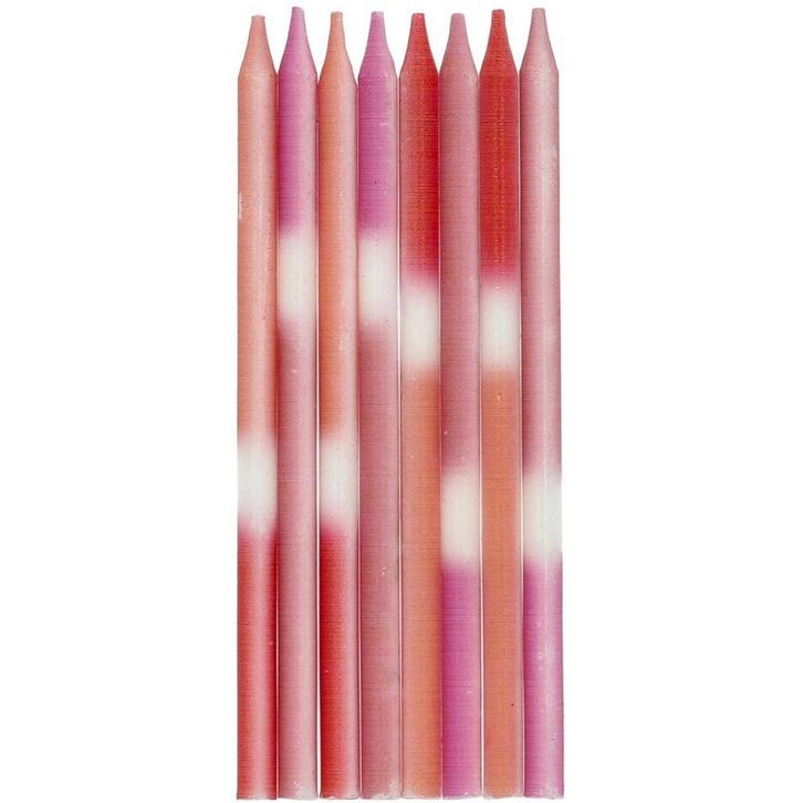 Kaarsen Pastel 8st, Hobby en Vrije tijd, Feestartikelen, Nieuw, Verzenden