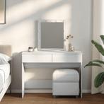 vidaXL Kaptafel met LED 100x40x130 cm wit, Huis en Inrichting, Tafels | Kaptafels, Verzenden, Nieuw