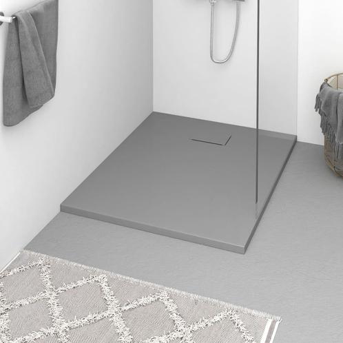 vidaXL Douchebak 100x80 cm SMC grijs, Doe-het-zelf en Bouw, Sanitair, Nieuw, Verzenden