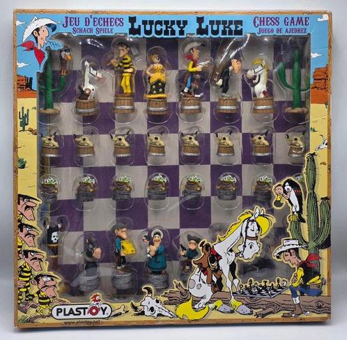 Jeu déchecs - Chess set lucky luke plastoy 2009 , echiquier, Antiek en Kunst, Curiosa en Brocante