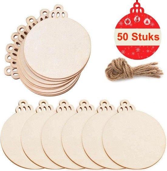 2dekans | Giftmas Houten Kerstballen – Kerstversiering voor, Diversen, Kerst, Ophalen of Verzenden