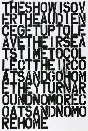 Christopher Wool and Felix Gonzalez-Torres - Untitled