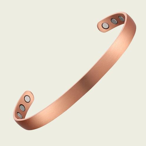 Koperen gezondheids-klemarmband met 10 magneten – 18 cm, Sport en Fitness, Gezondheidsproducten en Wellness, Ophalen of Verzenden