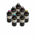 Complete kleuren set UV-inkt voor UV-printer 8x1000ml, Computers en Software, Printerbenodigdheden, Nieuw