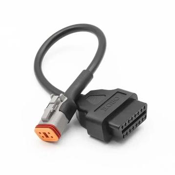 Harley Davidson 4 Pins OBD - 16 Pins OBD2 Verloopkabel Motor beschikbaar voor biedingen
