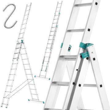 Uitschuifbare ladder - multifunctionele trapladder - 9,30 m, Ophalen of Verzenden