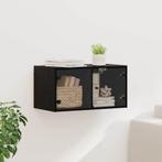 vidaXL Wandkast Zwart Eiken 68 x 37 x 35 cm Bewerkt hout, Verzenden, Nieuw