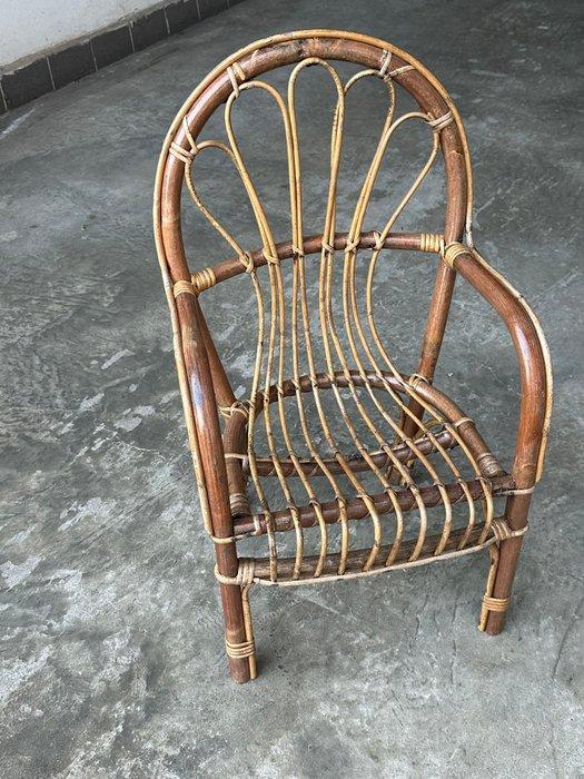 Stoel - Bamboe, Rattan - Mini stoel, Antiek en Kunst, Curiosa en Brocante