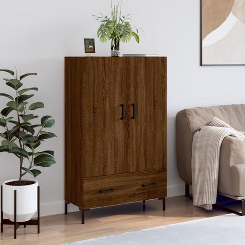 vidaXL Hoge kast 69,5x31x115 cm bewerkt hout bruin, Huis en Inrichting, Kasten | Dressoirs, Nieuw, Verzenden