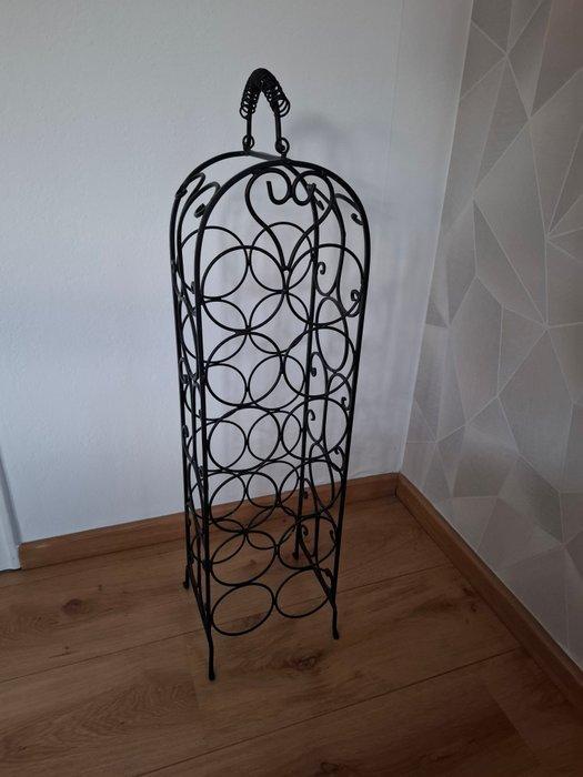 Wijnrek - Smeedijzer - Frankrijk - Smeedijzeren Wijnrek, Antiek en Kunst, Kunst | Designobjecten