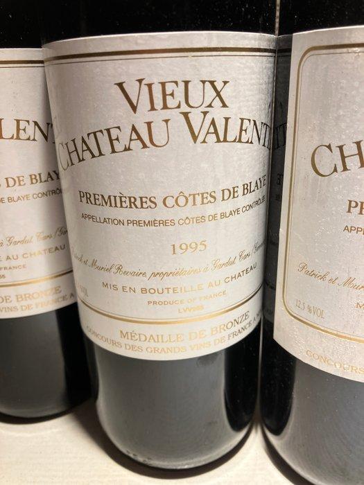1995 Vieux Château Valentin - Premières Côtes de Blaye - 6, Verzamelen, Wijnen