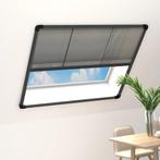 vidaXL Raamhor plissé 120x120 cm aluminium antraciet, Doe-het-zelf en Bouw, Verzenden, Nieuw