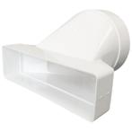 Kunststof verloop 220 x 90mm naar Ø 150mm - asymmetrisch, Doe-het-zelf en Bouw, Verzenden, Nieuw