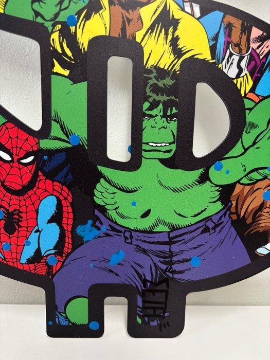 Meta Pop (1990) - Super Heroes Drawn, from: The Comic in, Antiek en Kunst, Kunst | Designobjecten