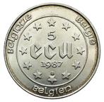 België. Baldovino I (1951-1993). 5 Ecu (22.9 g) 1987 /