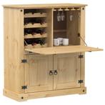 vidaXL Wijnkast Corona 97x45x114 cm massief grenenhout, Verzenden, Nieuw