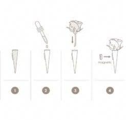 Corsagehouder Boutonnière Flowerdarte Zilver doos 10 stuks, Hobby en Vrije tijd, Knutselen, Nieuw