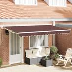 vidaXL Inklapbare Luifel Bruin 400x200 cm Stof & Metaal,, Tuin en Terras, Verzenden, Nieuw