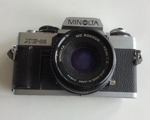 Minolta XG-M + Rokkor 45 mm F2 Appareil photo argentique, Audio, Tv en Foto, Fotocamera's Analoog