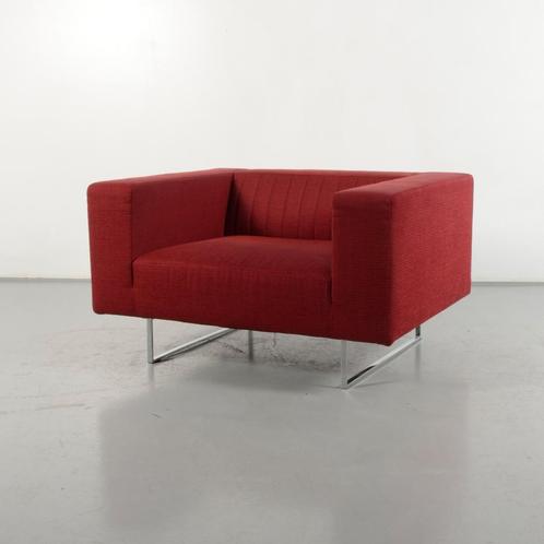 Design fauteuil Frighetto - Rood, Huis en Inrichting, Fauteuils, Gebruikt, Ophalen of Verzenden