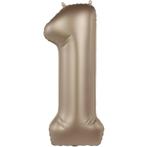 1 Jaar Cijfer Ballon Goud 86cm, Hobby en Vrije tijd, Feestartikelen, Verzenden, Nieuw