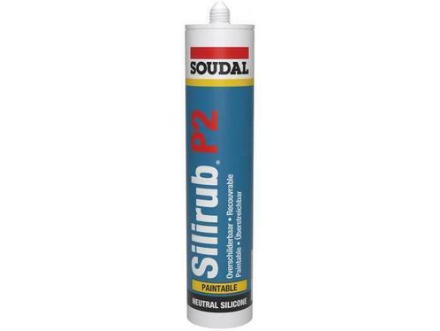 SOUDAL beglazingskit Silirub P2 overschilderbare droog afmes, Doe-het-zelf en Bouw, Verf, Beits en Lak, Nieuw, Verzenden