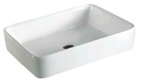 Vlak opbouw wastafel 60x40x11cm, Doe-het-zelf en Bouw, Sanitair, Ophalen of Verzenden