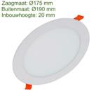 LED Inbouw Downlight 15W Slim 175mm 1200lm Euro stekker, Huis en Inrichting, Lampen | Plafondlampen, Nieuw, Verzenden
