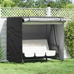 vidaXL Schommelhoes Effen Zwart 125 x 175 x 160 cm Stof, Verzenden, Nieuw